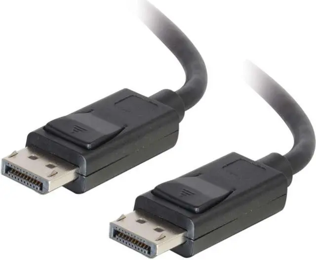 Main image of C2G 54405 DisplayPort Cable with Latches M/M, 8K UHD Compatible - Digital Audio Video, Black (35 Feet, 10.66 Meters)