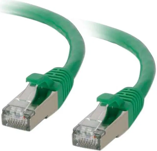 Main image of C2G 00826 Cat6 Cable - Snagless Shielded Ethernet Network Patch Cable, Green (2 Feet, 0.60 Meters)