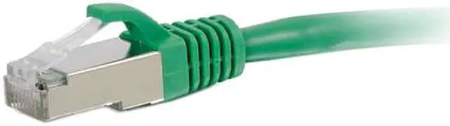 Alt view image 2 of 4 - C2G 00826 Cat6 Cable - Snagless Shielded Ethernet Network Patch Cable, Green (2 Feet, 0.60 Meters)