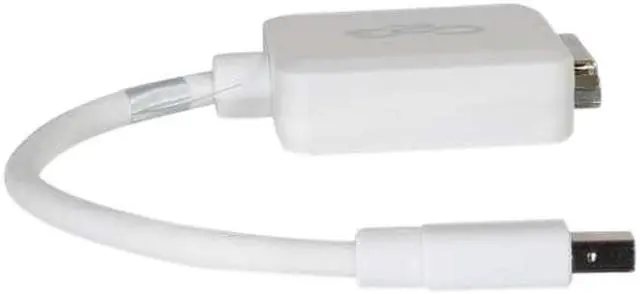 Alt view image 3 of 3 - C2G 54312 Mini DisplayPort Male to Single Link DVI-D Female Adapter Converter, TAA Compliant, White (8 Inches)