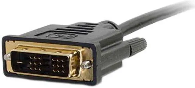 Alt view image 2 of 4 - C2G 42514 Black Connector 1 : (1) HDMI Male
Connector 2 : (1) DVI-D Single Link Male Male to Male HDMI TO DVI-D DIGITAL VIDEO CABLE