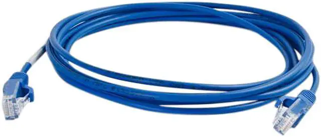 Main image of C2G 01071 Cat6 Cable - Snagless Unshielded Slim Ethernet Network Patch Cable, Blue (6 Inches)