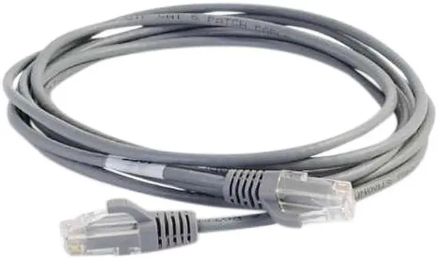 Alt view image 4 of 4 - C2G 01084 Cat6 Slim Cable - Snagless Unshielded Slim Network Patch Cable, Gray (6 Inches)