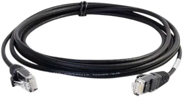 Main image of C2G 01097 Cat6 Cable - Snagless Unshielded Slim Ethernet Network Patch Cable, Black (6 Inches)