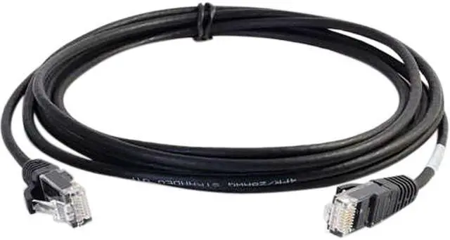 Main image of C2G 01098 Cat6 Cable - Snagless Unshielded Slim Ethernet Network Patch Cable, Black (1 Foot, 0.30 Meters)