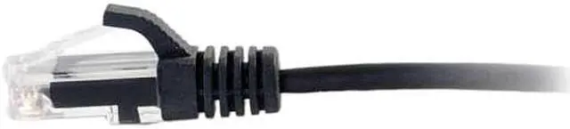 Alt view image 2 of 2 - C2G 01101 Cat6 Cable - Snagless Unshielded Slim Ethernet Network Patch Cable, Black (2.5 Feet, 0.76 Meters)