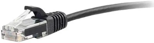Alt view image 2 of 3 - C2G 01102 Cat6 Slim Cable - Snagless Unshielded Slim Ethernet Network Patch Cable, Black (3 Feet, 0.91 Meters)