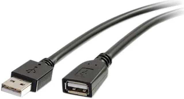 Main image of C2G 39010 USB Active Extension Cable - USB 2.0 A Male to A Female Cable, Plenum CMP-Rated, Black (16 Feet, 4.87 Meters)