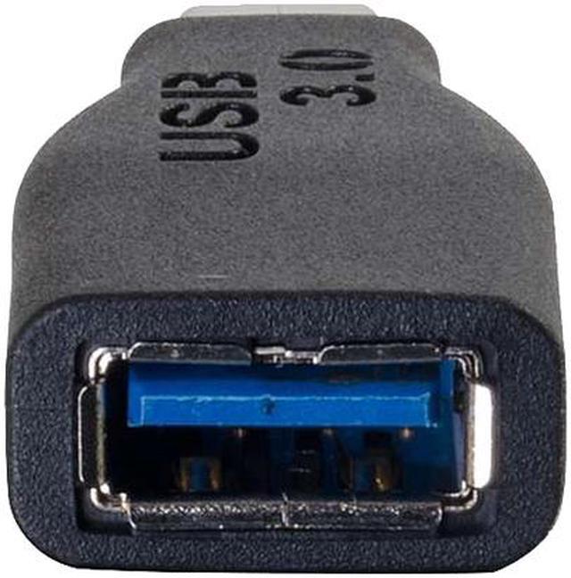 Alt view image 4 of 6 - C2G 28868 USB 3.0 (USB 3.1 Gen 1) USB-C to USB-A Adapter Male/Female Thunderbolt 3, Tablet, Chromebook Pixel, Samsung Galaxy TabPro S, LG G6, MacBook
