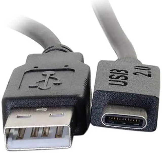 Alt view image 3 of 8 - C2G 28871 USB 2.0 USB-C to USB-A Cable, Male to Male (6 Feet) Thunderbolt 3, Tablet, Chromebook Pixel, Samsung Galaxy TabPro S, LG G6, Macbook