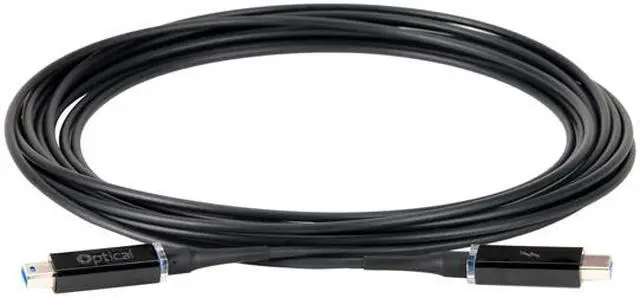 Alt view image 12 of 12 - Corning AOC-MMS4CVP010M20 Thunderbolt Optical Cable 10m (33ft) for Self-Powered Peripherals