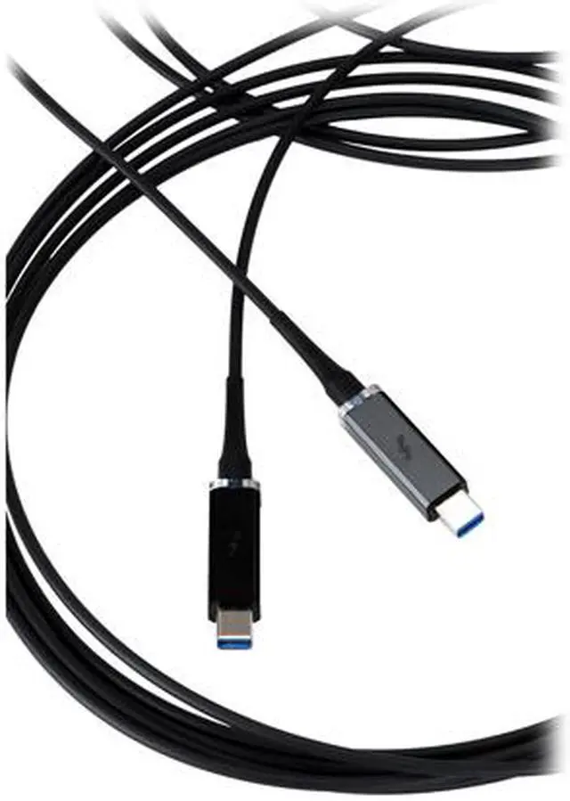 Alt view image 9 of 12 - Corning AOC-MMS4CVP010M20 Thunderbolt Optical Cable 10m (33ft) for Self-Powered Peripherals