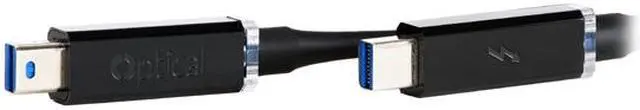 Alt view image 2 of 12 - Corning AOC-MMS4CVP010M20 Thunderbolt Optical Cable 10m (33ft) for Self-Powered Peripherals