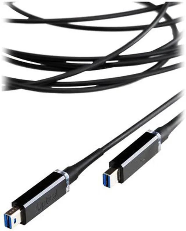 Alt view image 10 of 12 - Corning AOC-MMS4CVP010M20 Thunderbolt Optical Cable 10m (33ft) for Self-Powered Peripherals