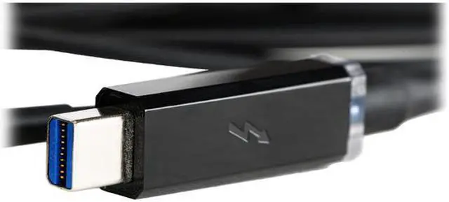 Alt view image 11 of 12 - Corning AOC-MMS4CVP010M20 Thunderbolt Optical Cable 10m (33ft) for Self-Powered Peripherals