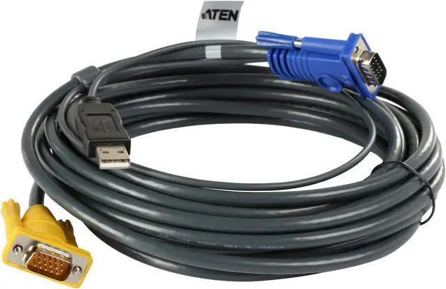 Alt view image 2 of 3 - ATEN 19.69 ft. KVM USB Cable 2L5206UP