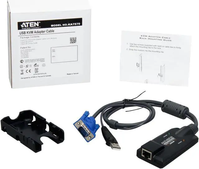 Alt view image 7 of 7 - ATEN See Product Details USB KVM Adapter Cable (CPU Module) KA7570