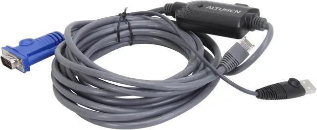 Alt view image 2 of 3 - ATEN 15 ft. USB KVM Adapter Cable for Cat5 KVM KA7970