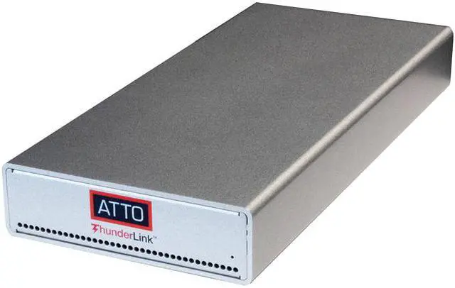Main image of ATTO ThunderLink NS 3252 (SFP28) TLNS-3252-D00 40Gb/s Thunderbolt 3 (2-port) to 25GbE (2-Port) (includes SFPs)