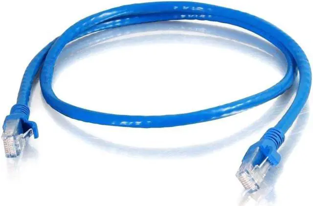 Main image of C2G 10312 Cat6 Cable - Snagless Unshielded Ethernet Network Patch Cable, TAA Compliant, Blue (1 Foot, 0.30 Meters)