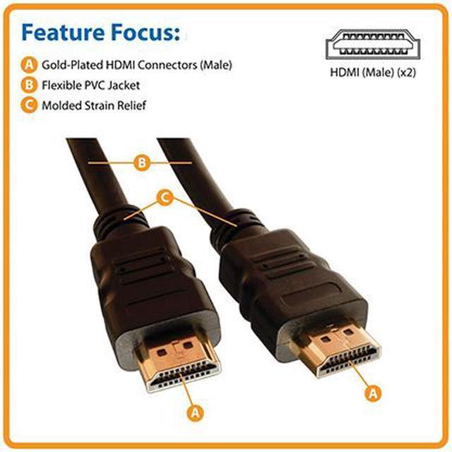 Alt view image 3 of 5 - Nippon Labs HDMI-HS-6 6 ft. HDMI 2.0 Male to Male High Speed Cable with Ethernet Channel, Black