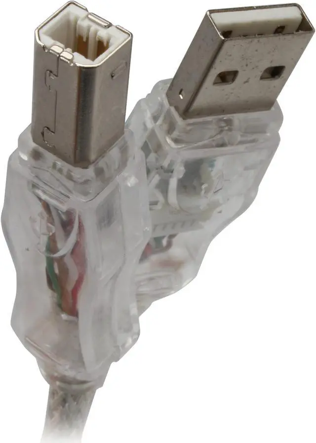 Main image of Nippon Labs Green USB A to B Cable 6 ft. USB CABLE WITH GREEN FLASHING LED AB TYPE CABLE Model EF-USBAB-6GN