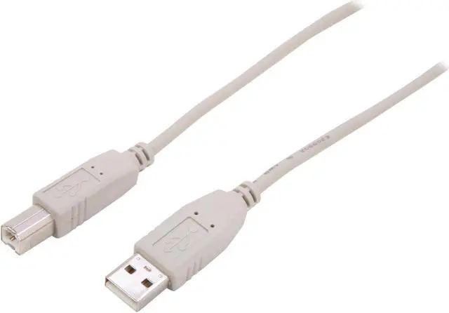 Main image of Nippon Labs Beige 15 ft. USB Cable A/Male to B/Male Model 15ft USB-15-AB 15 Feet