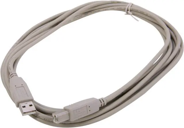 Alt view image 2 of 3 - Nippon Labs Beige 15 ft. USB Cable A/Male to B/Male Model 15ft USB-15-AB 15 Feet
