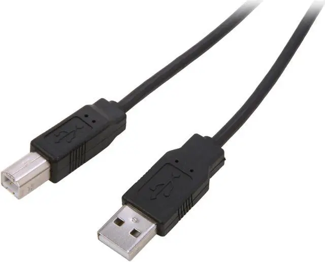 Main image of Nippon Labs Black 10 ft. USB cable A/male to B/male 10ft Model USB-10-AB-BK 10 feet