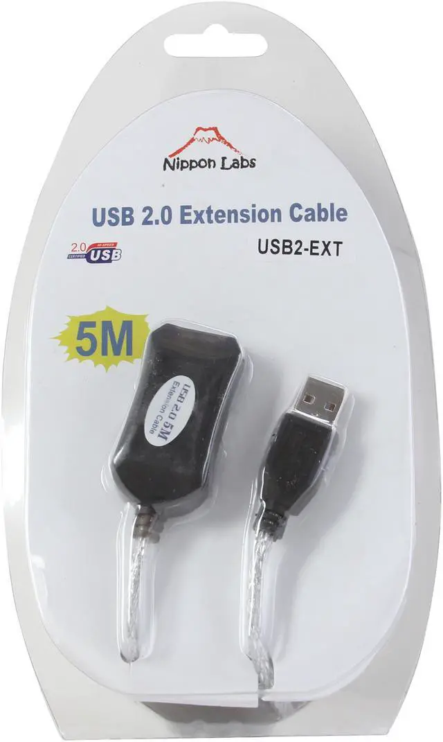 Alt view image 3 of 3 - Nippon Labs 16 ft. Active extension USB cable Model USB2-EXT