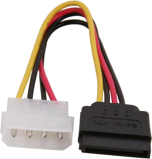 Alt view image 2 of 3 - Nippon Labs Molex to SATA Power Adapter Cable Convertor 8" Molex to 15 pin SATA Power Cord for SATA I and SATA II Hard Drive Model SATAPC