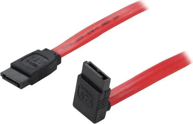Main image of Nippon Labs Premium 1M (3.28 ft.) SATA Cable with 1 Right Angle Connector for SATA I and SATA II Hard Drive 3.28ft Model SATA-1MR 3.28 feet