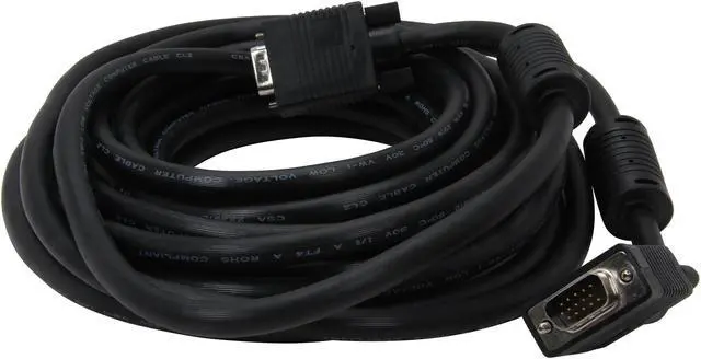 Alt view image 2 of 3 - Nippon Labs Premium SVGA Video Cable 25 ft. Male to Male Coaxial SVGA cable 25ft Model SVGA-25 25 feet