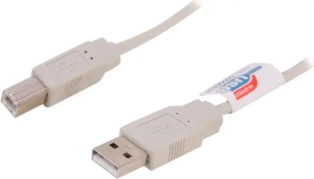 Main image of Nippon Labs Beige 3 ft. USB cable A/male to B/male 3ft Model USB-3-AB 3 feet