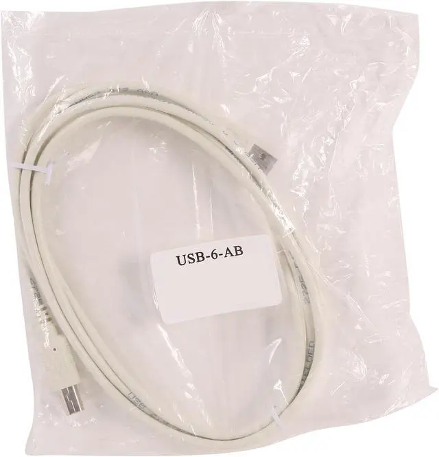 Alt view image 3 of 3 - Nippon Labs 6 ft. USB cable A/male to B/male 6ft Model USB-6-AB 6 feet