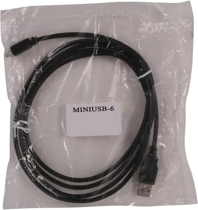 Alt view image 3 of 3 - Nippon Labs MINIUSB-6 6 ft. USB 2.0 Type A Male to USB Type B Adapter Male Cable, Black