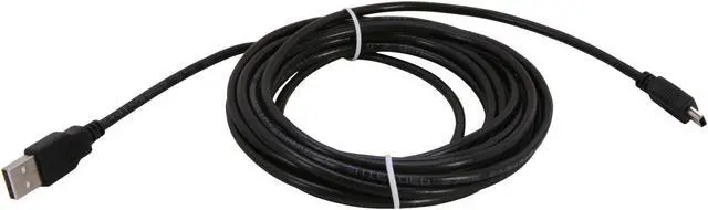 Alt view image 2 of 3 - Nippon Labs MINIUSB-15 15 ft. USB 2.0 Type A Male to USB Type B Adapter Male Cable, Black
