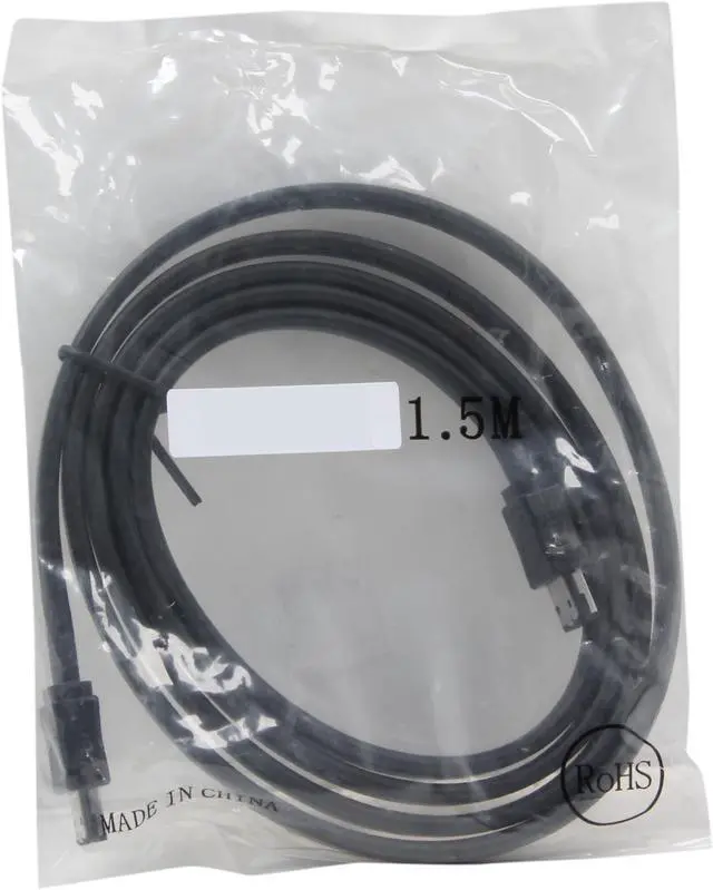 Alt view image 3 of 3 - Nippon Labs Black 1.5M 4.92 ft. eSATA Cable 3.0Gbps Male to Male I Shape for SATA I and SATA II Hard Drive 1.5ft Model ESATA-1.5M-BK 1.5 feet