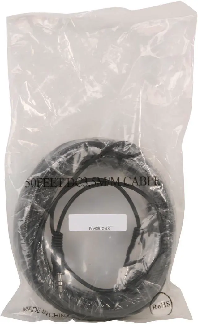 Alt view image 3 of 3 - Nippon Labs 50 ft. Premium 3.5mm Audio Stereo Speaker 50ft Cable M/M Model SPC-50MM 50 feet