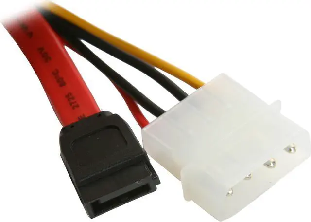Main image of Nippon Labs SATA-0.5-COMBO SATA 15 Pin Female to SATA 7 Pin and Molex 4 Pin Adapter Cable