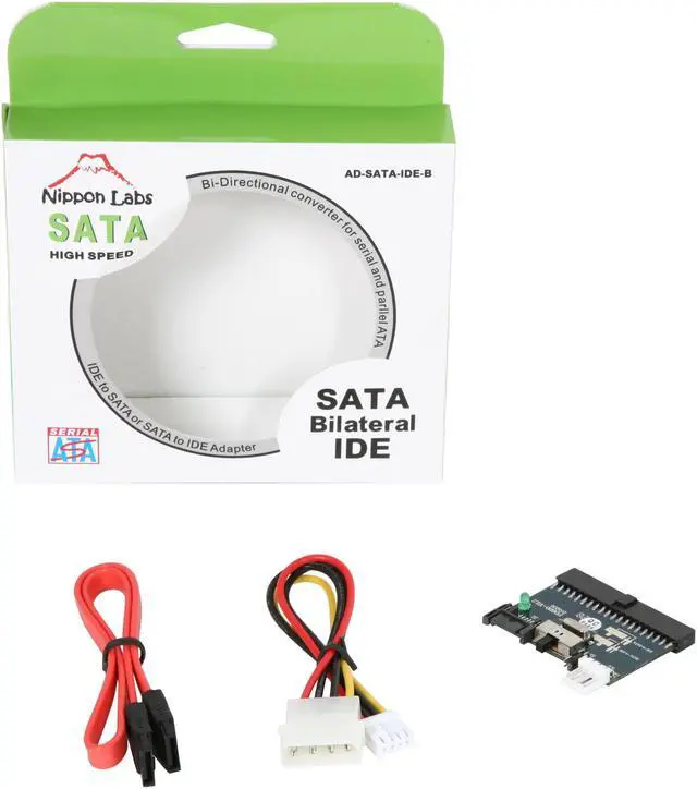 Alt view image 6 of 6 - Nippon Labs AD-SATA-IDE-B IDE to SATA Adapter or SATA to IDE Adapter