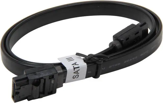 Alt view image 2 of 3 - Nippon Labs SATA3-0.5M 1.64 ft. SATA III Flat Cable 1.64ft with Latch 1.64 feet
