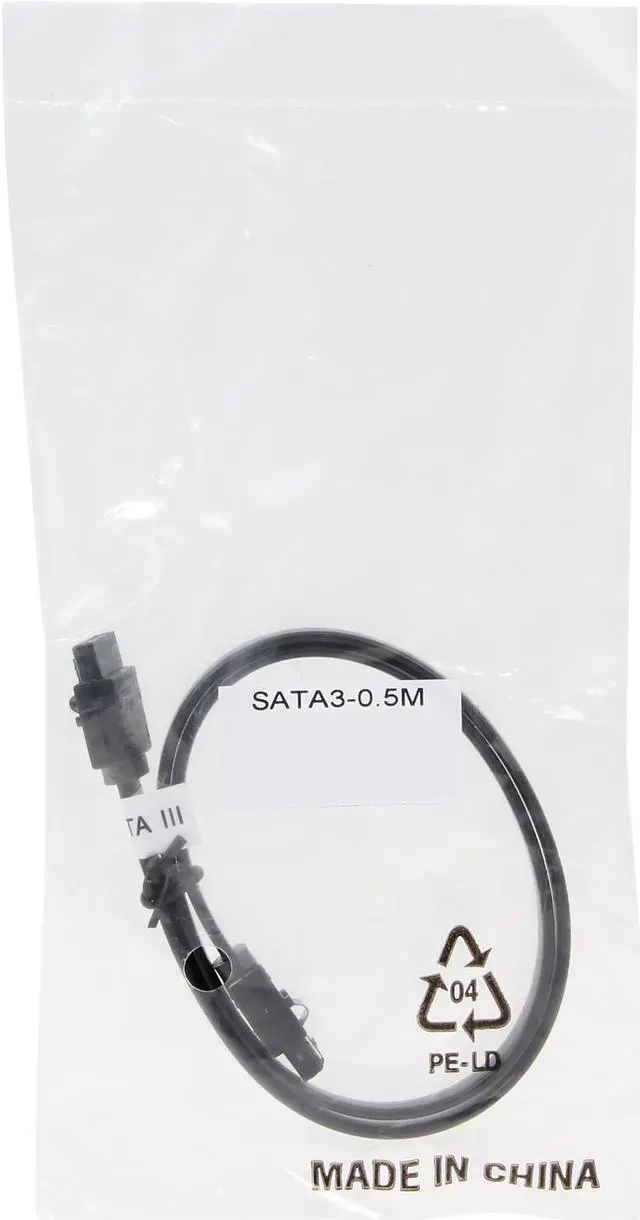 Alt view image 3 of 3 - Nippon Labs SATA3-0.5M 1.64 ft. SATA III Flat Cable 1.64ft with Latch 1.64 feet