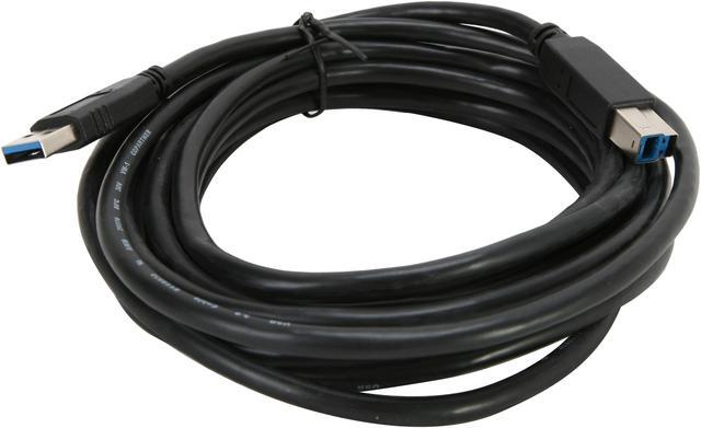Alt view image 2 of 2 - Nippon Labs USB3-15AB 15 ft. USB 3.0 Type A Male to B Male 15 ft. Cable for Printer and Scanner, Black