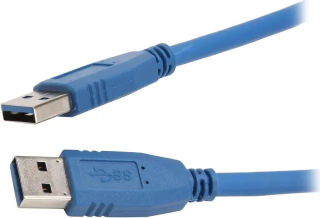 Main image of Nippon Labs USB3-6MM 6 ft. Blue USB 3.0 A Male to A Male 6ft Cable 6 feet