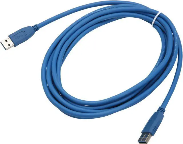 Alt view image 2 of 2 - Nippon Labs USB3-10MM 10ft. Blue USB 3.0 A Male to A Male Cable Gold Plated Connectors