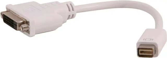 Main image of Nippon Labs AD-MDVIM-DVIF White 8.5" Mini DVI Male to DVI Female Adapter Cable, White - OEM