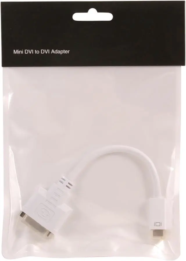 Alt view image 3 of 3 - Nippon Labs AD-MDVIM-DVIF White 8.5" Mini DVI Male to DVI Female Adapter Cable, White - OEM