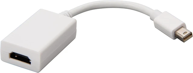 Alt view image 2 of 3 - Nippon Labs AD-MINIDP-HDMI-MF Mini DP DisplayPort Male to HDMI Female Adapter Converter, White - OEM