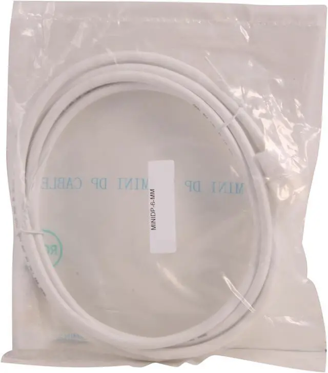 Alt view image 3 of 3 - Nippon Labs MINIDP-6-MM 6 ft. Mini DP DisplayPort Male to Male Cable, Black - OEM